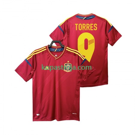 Billiga Fotbollströjor Spanien TORRES 9 2012 Retro Hemma tröja Kortärmad